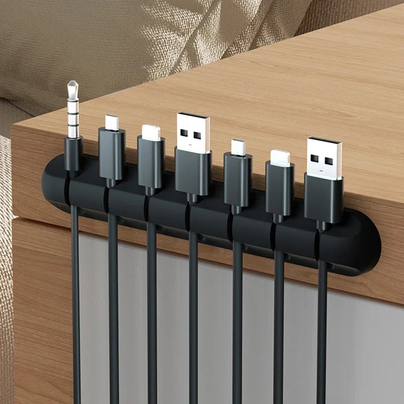 Organizador de cabos - Suporte de fios flexível