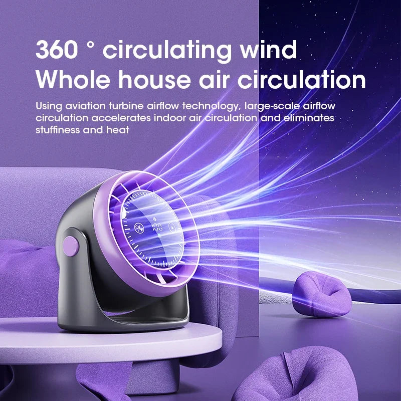 Ventilador de mesa com tela sensível ao toque