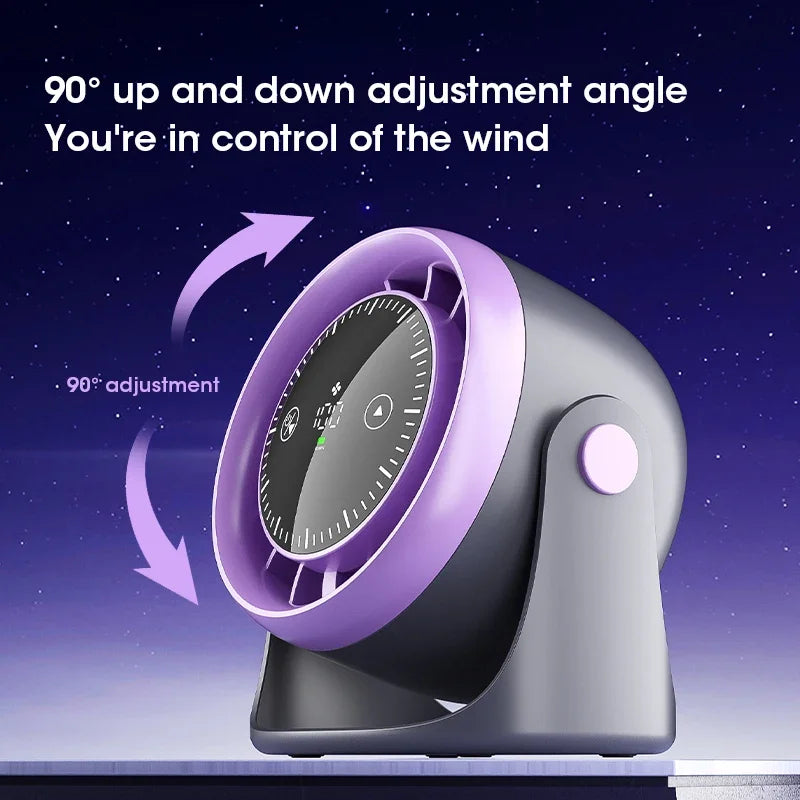 Ventilador de mesa com tela sensível ao toque