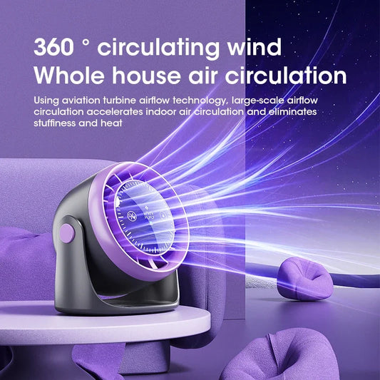 Ventilador de mesa com tela sensível ao toque