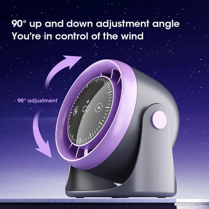 Ventilador de mesa com tela sensível ao toque